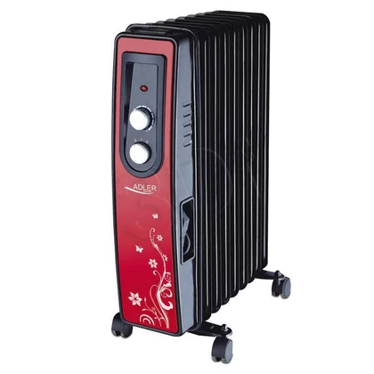 Grzejnik olejowy Adler AD 7802 2000 W czarno-czerwony
