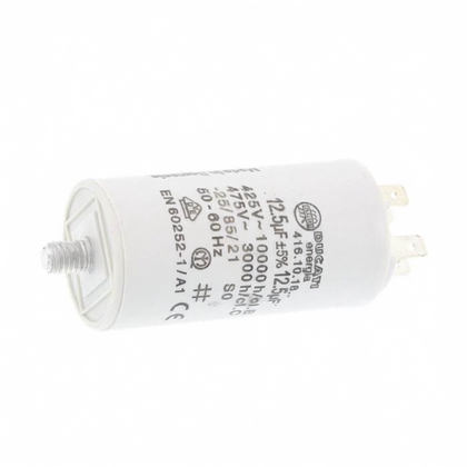 Elementy elektryczne do pralek r Kondensator rozruchowy do pralki Electrolux / AEG Ducati 450 V 12,5 uF 50246549005