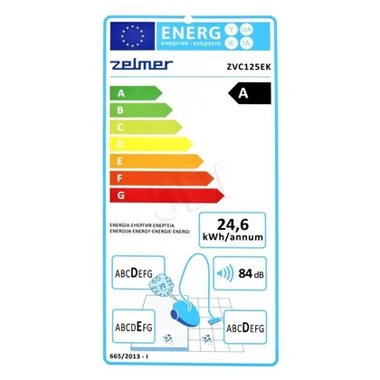 Odkurzacz workowy Zelmer ZVC125EK 700 W pomarańczowy