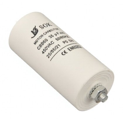 Kondensator silnika do urządzeń AGD Domax 35 uF 450 V 27008
