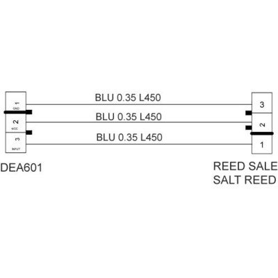 Okablowanie DEA601 kontrolka poziomu soli-moduł (C00256982) 482000085085