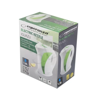 Czajnik elektryczny Esperanza Iguazu 1,8 l 2200 W biało-zielony EKK001G