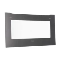 Zestaw przedniej szyby drzwi piekarnika Electrolux / AEG czarny 594 x 332 mm