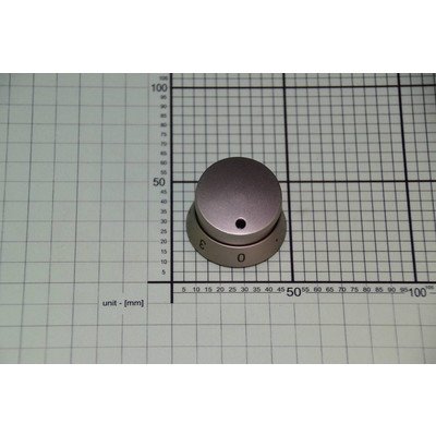 Pokrętło srebrne elementu grzejnego 3 z prawej E455.00/09.1139.00 (9042977)