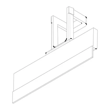 Górna zaślepka zawiasu drzwi do lodówki Electrolux / AEG 2425323017