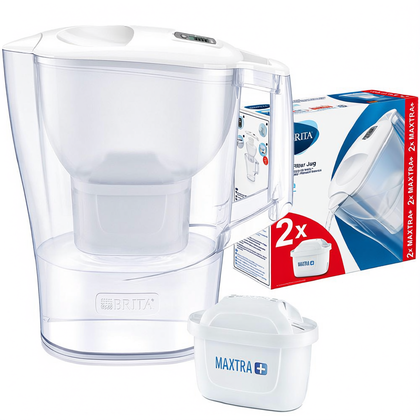 Dzbanek filtrujący BRITA Aluna biały z 2 wkładami MAXTRA 2,4 l