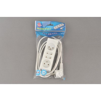 PRZEDŁUŻACZ 2-GNIAZD. UZIEM.+ 2-GNIAZD. B/ UZIEM. (25030)