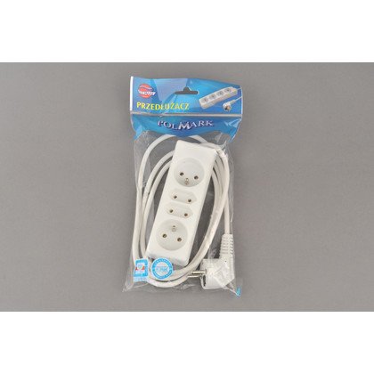 PRZEDŁUŻACZ 2-GNIAZD. UZIEM.+ 2-GNIAZD. B/ UZIEM. (25030)